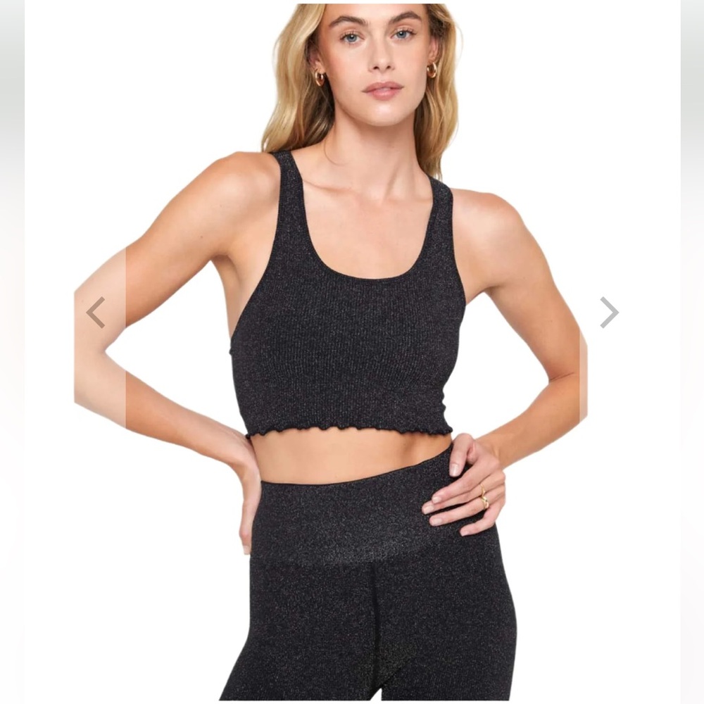 Spiritual Gangster Shimmer Crop Tank + Sculpt Leggings
